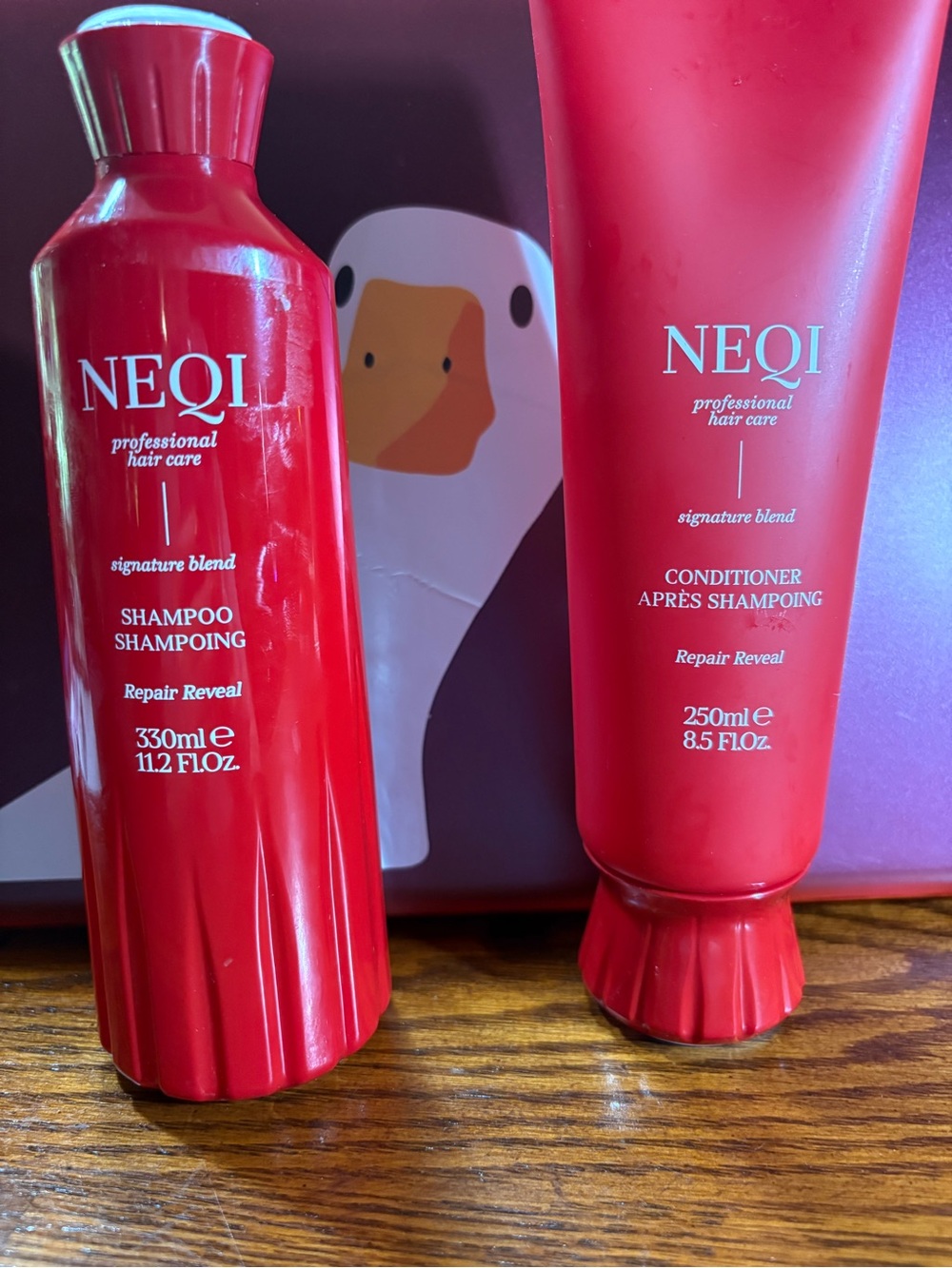 NEQI Red Signature Blend Shampoo & Conditioner Set - Repair Reveal - Full Size